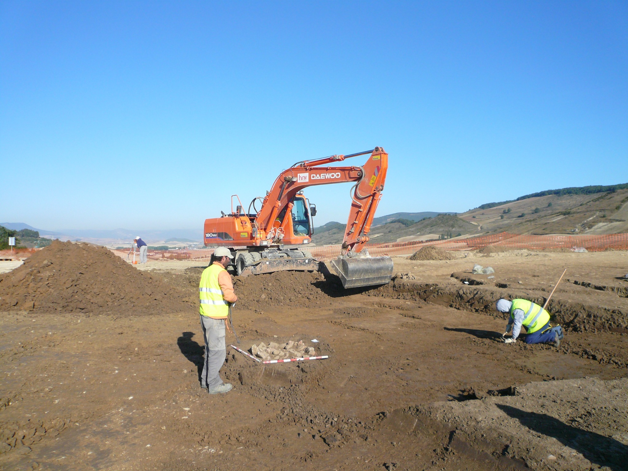 Control arqueológico en obra pública